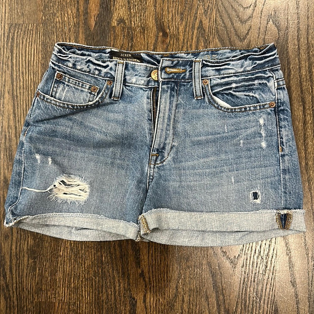 J.Crew Broken in Boyfriend Jean Shorts